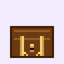 A wooden treasure chest opening with glowing purple aura, gold coins streaming in from above.
