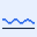 A blue calm wave on a chart; a red spike briefly rises then is capped by a green vol-cap line and fades flat again.